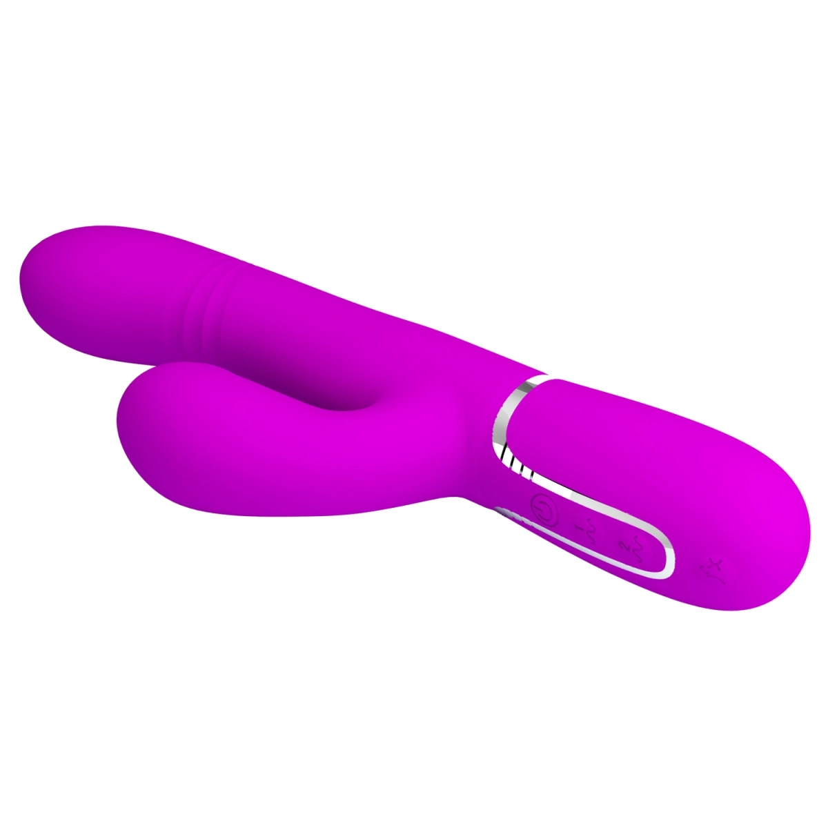 Vibrator Twinkled Tenderness Mariana, 4 in 1, Silicon, USB, Roz, 22.6 cm, #5, Erotic24.ro