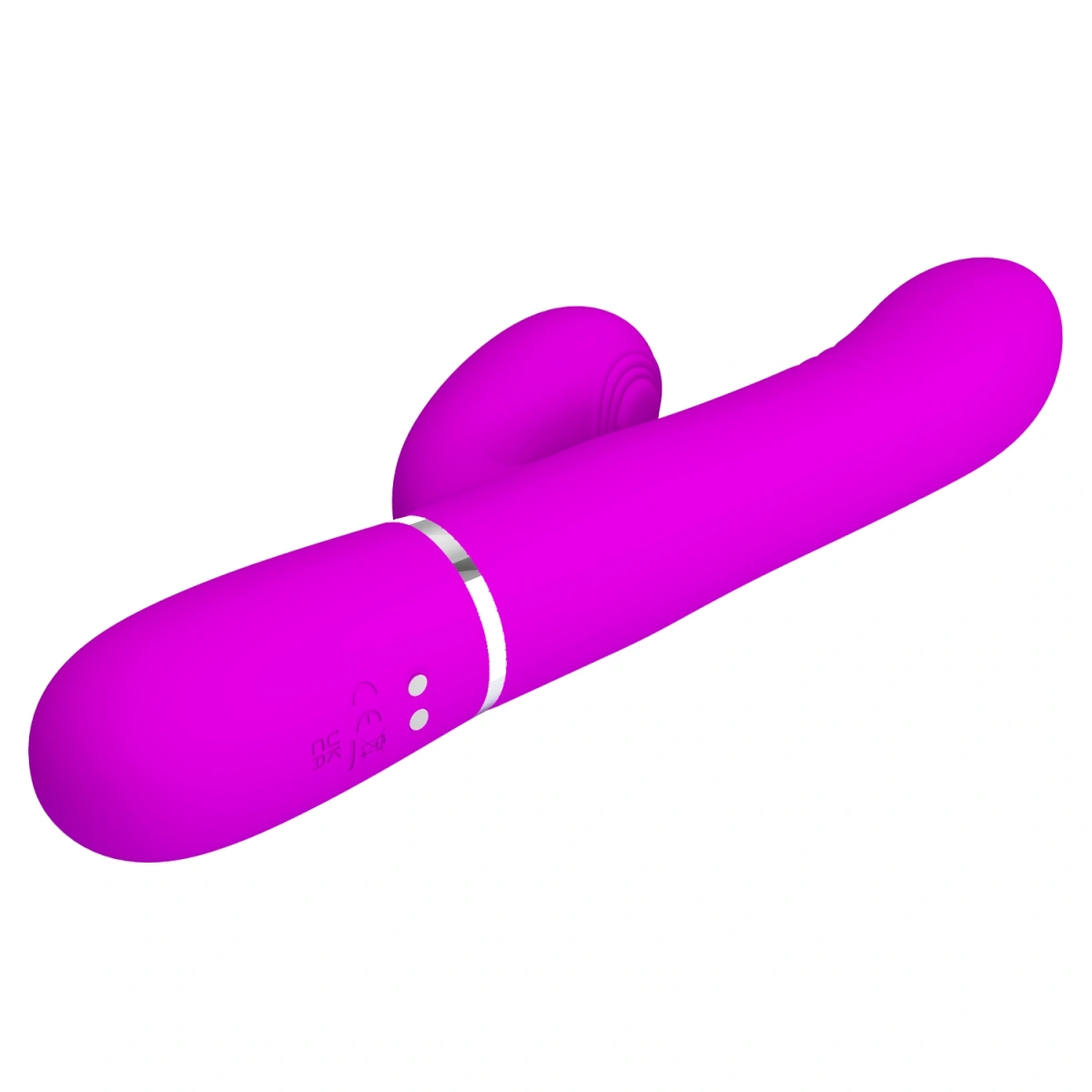 Vibrator Twinkled Tenderness Mariana, 4 in 1, Silicon, USB, Roz, 22.6 cm, #6, Erotic24.ro