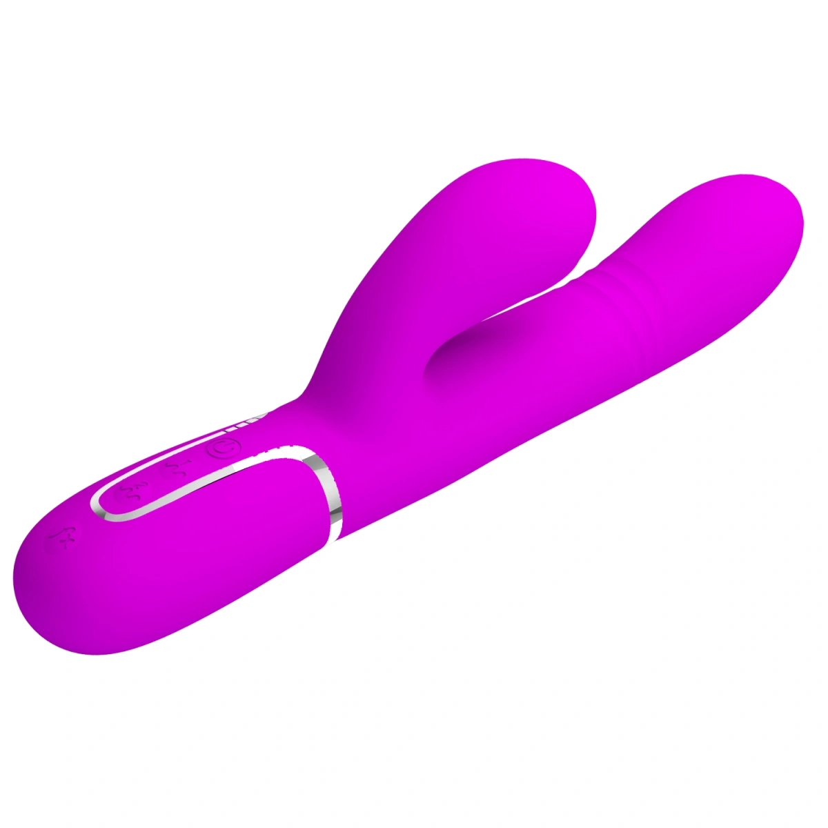Vibrator Twinkled Tenderness Mariana, 4 in 1, Silicon, USB, Roz, 22.6 cm, #4, Erotic24.ro