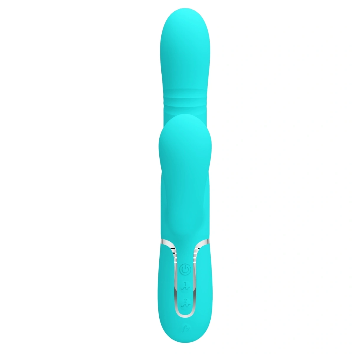 Vibrator Twinkled Tenderness Mariana, 4 in 1, Silicon, USB, Albastru, 22.6 cm, #2, Erotic24.ro