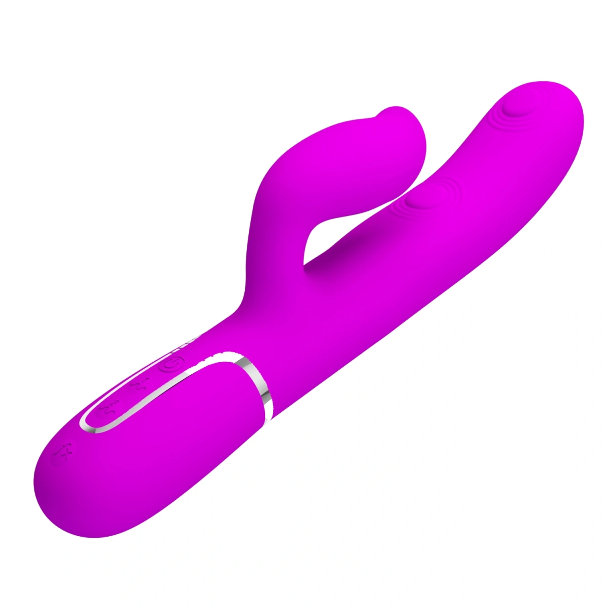 Vibrator Twinkled Tenderness Gigi, 7 Moduri Pulsare, 7 Moduri Licking, Silicon, USB, Roz, 22.8 cm, #4, Erotic24.ro