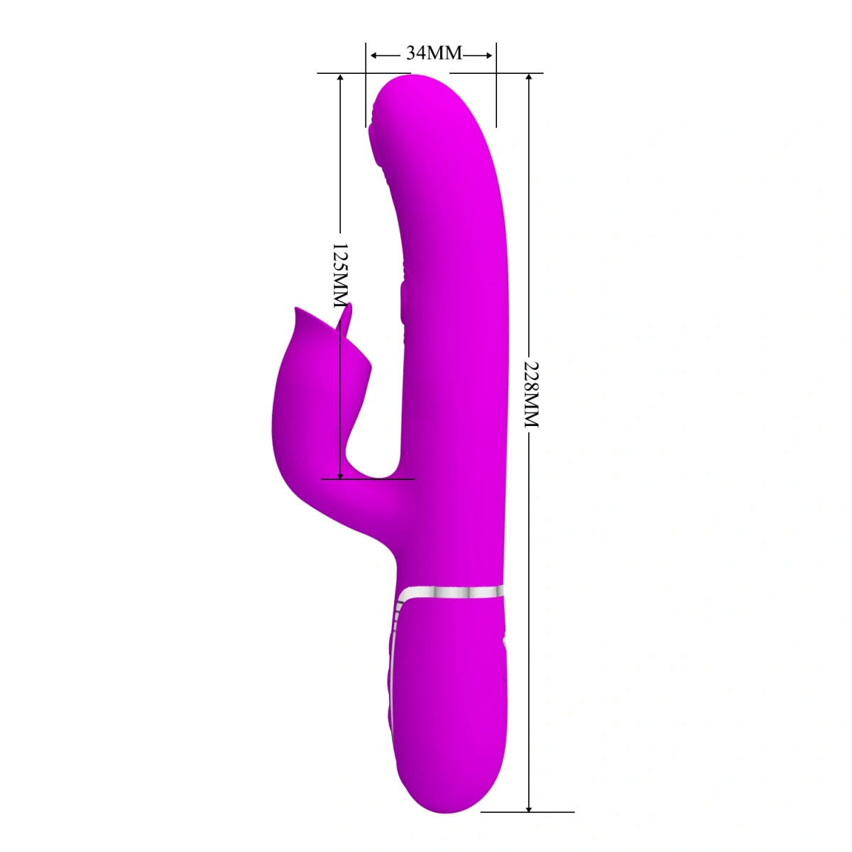 Vibrator Twinkled Tenderness Gigi, 7 Moduri Pulsare, 7 Moduri Licking, Silicon, USB, Roz, 22.8 cm, #7, Erotic24.ro