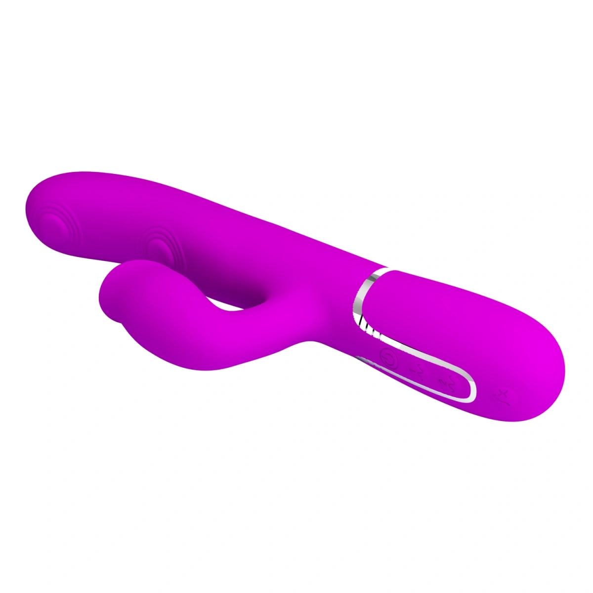 Vibrator Twinkled Tenderness Gigi, 7 Moduri Pulsare, 7 Moduri Licking, Silicon, USB, Roz, 22.8 cm, #3, Erotic24.ro