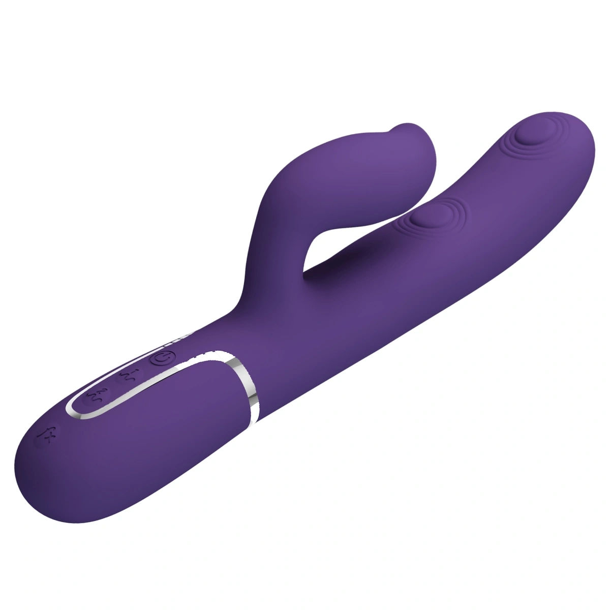 Vibrator Twinkled Tenderness Gigi, 7 Moduri Pulsare, 7 Moduri Licking, Silicon, USB, Mov, 22.8 cm, #3, Erotic24.ro