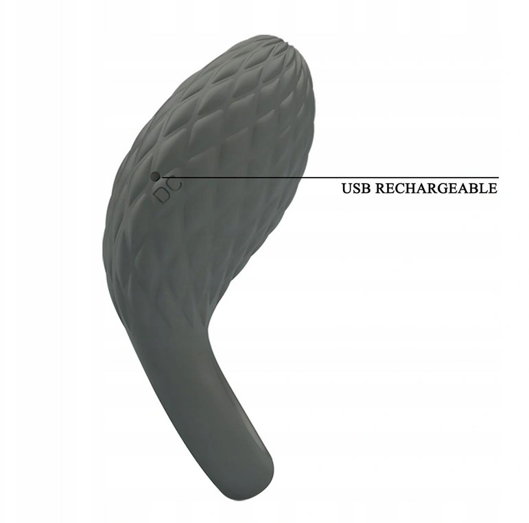 Inel de Penis Master Heloise, 7 Moduri Vibratii, Silicon, USB, Negru, #4, Erotic24.ro