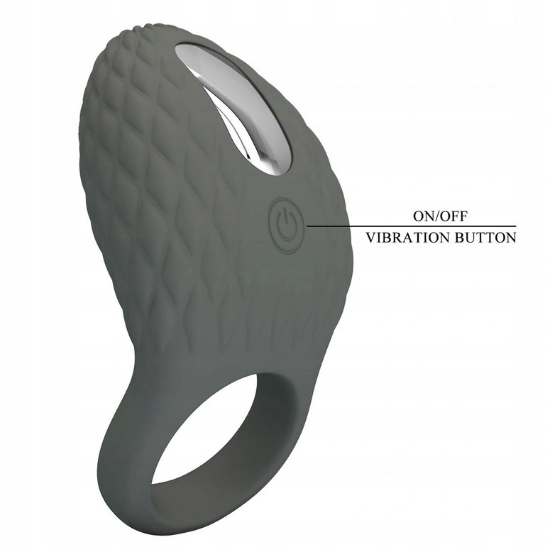 Inel de Penis Master Heloise, 7 Moduri Vibratii, Silicon, USB, Negru, #3, Erotic24.ro