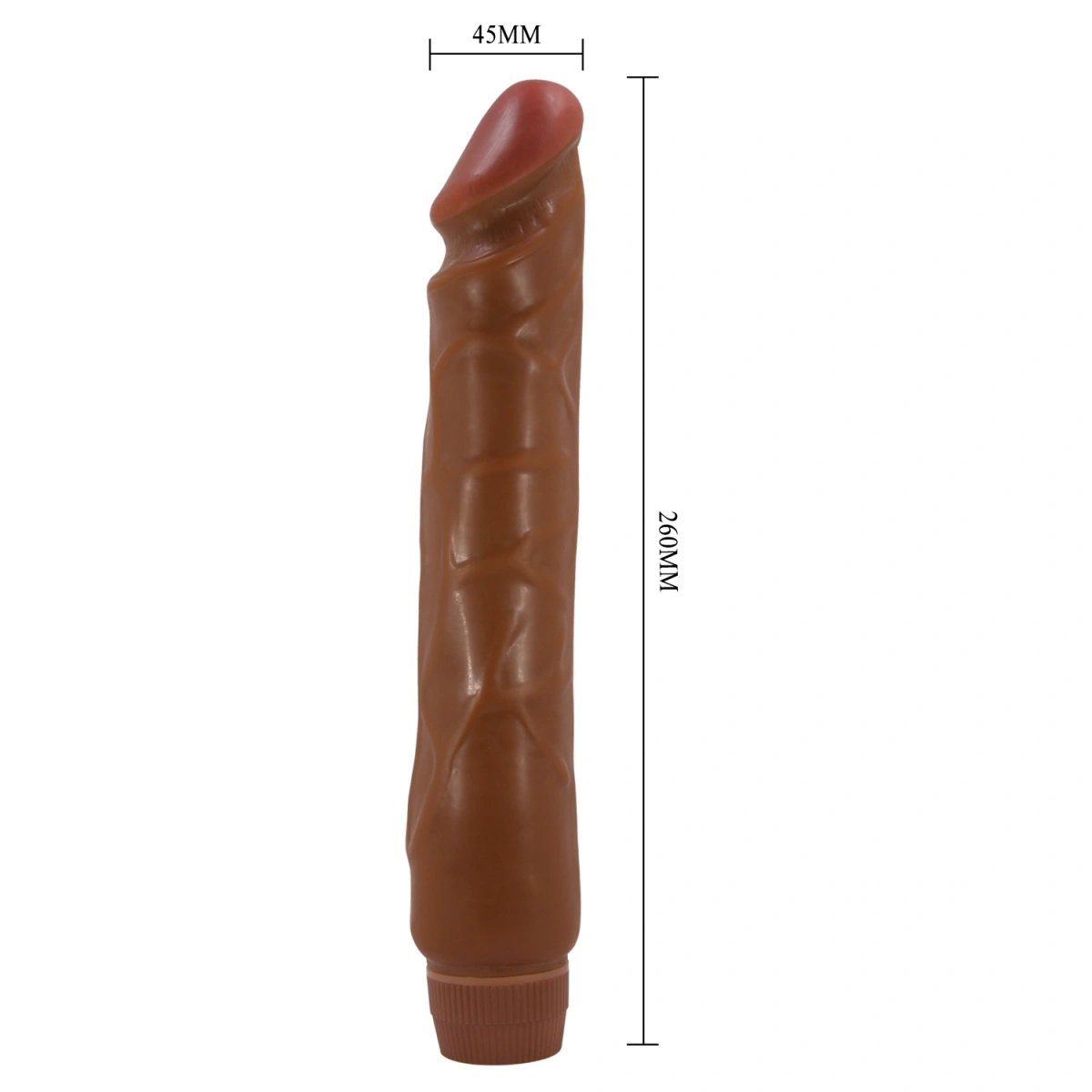 Vibrator Multispeed Jack Barbara, TPR, Maro, 26 cm, #8, Erotic24.ro