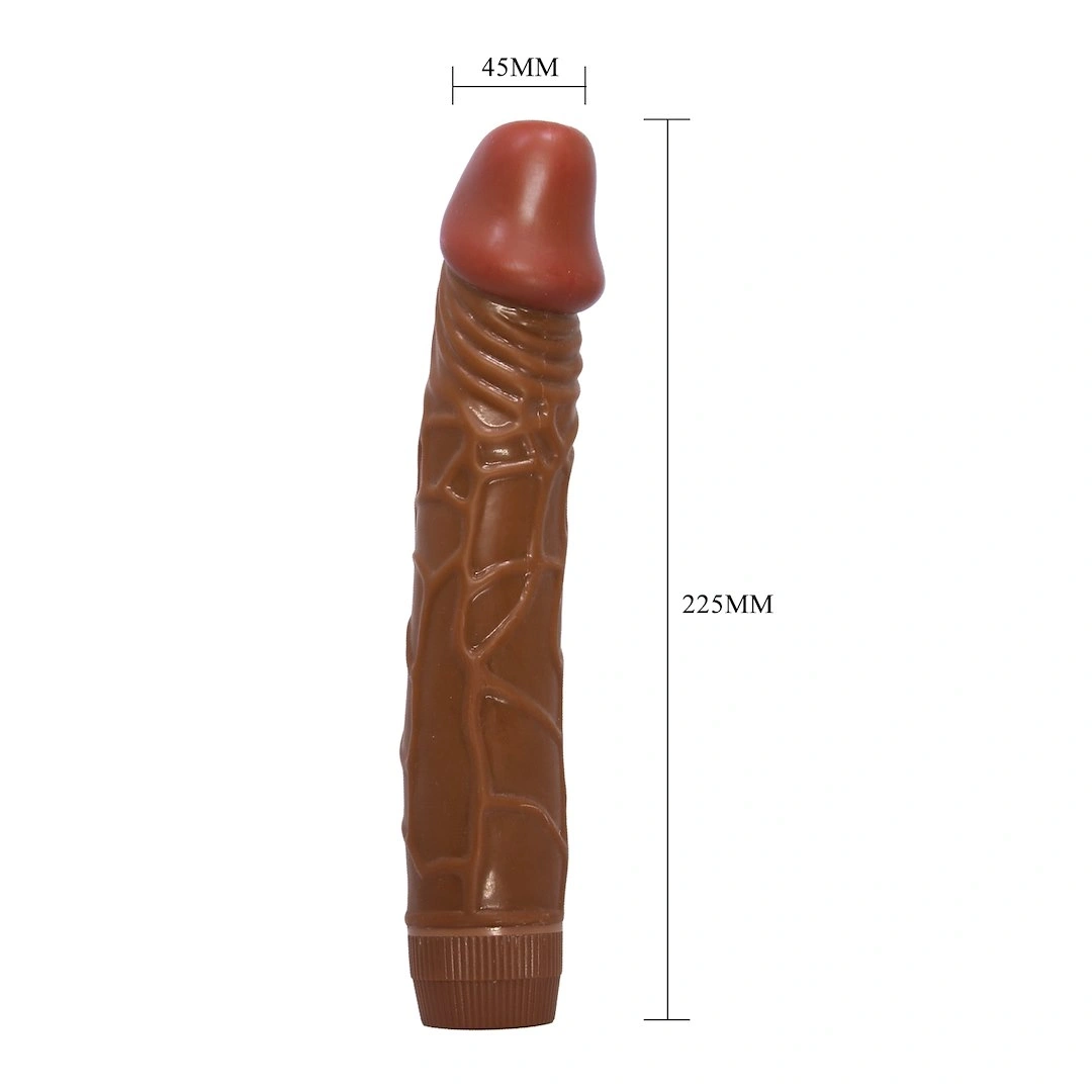 Vibrator Realist Bob, Multispeed, Maro, 22.5 cm, #3, Erotic24.ro