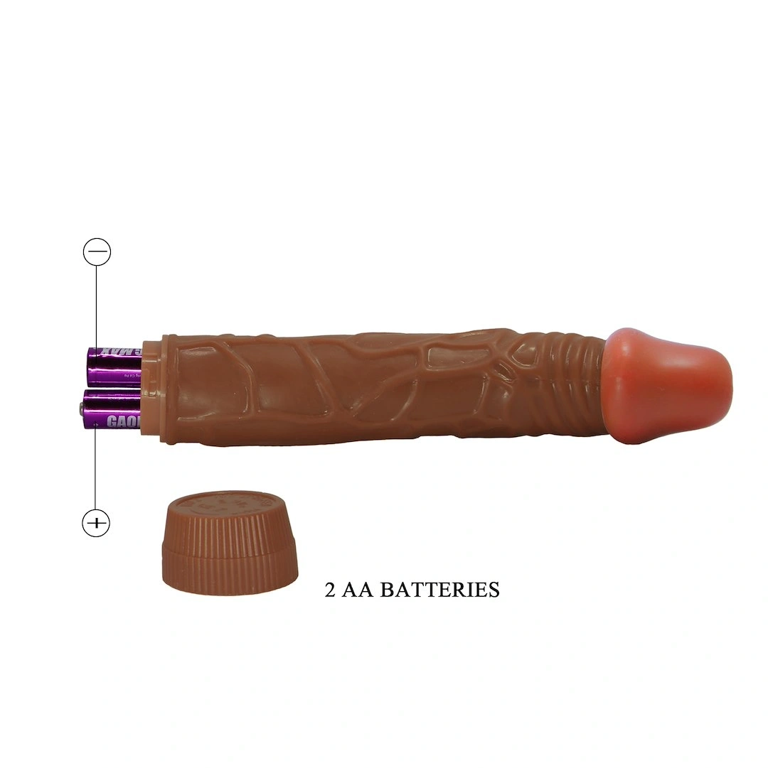 Vibrator Realist Bob, Multispeed, Maro, 22.5 cm, #5, Erotic24.ro