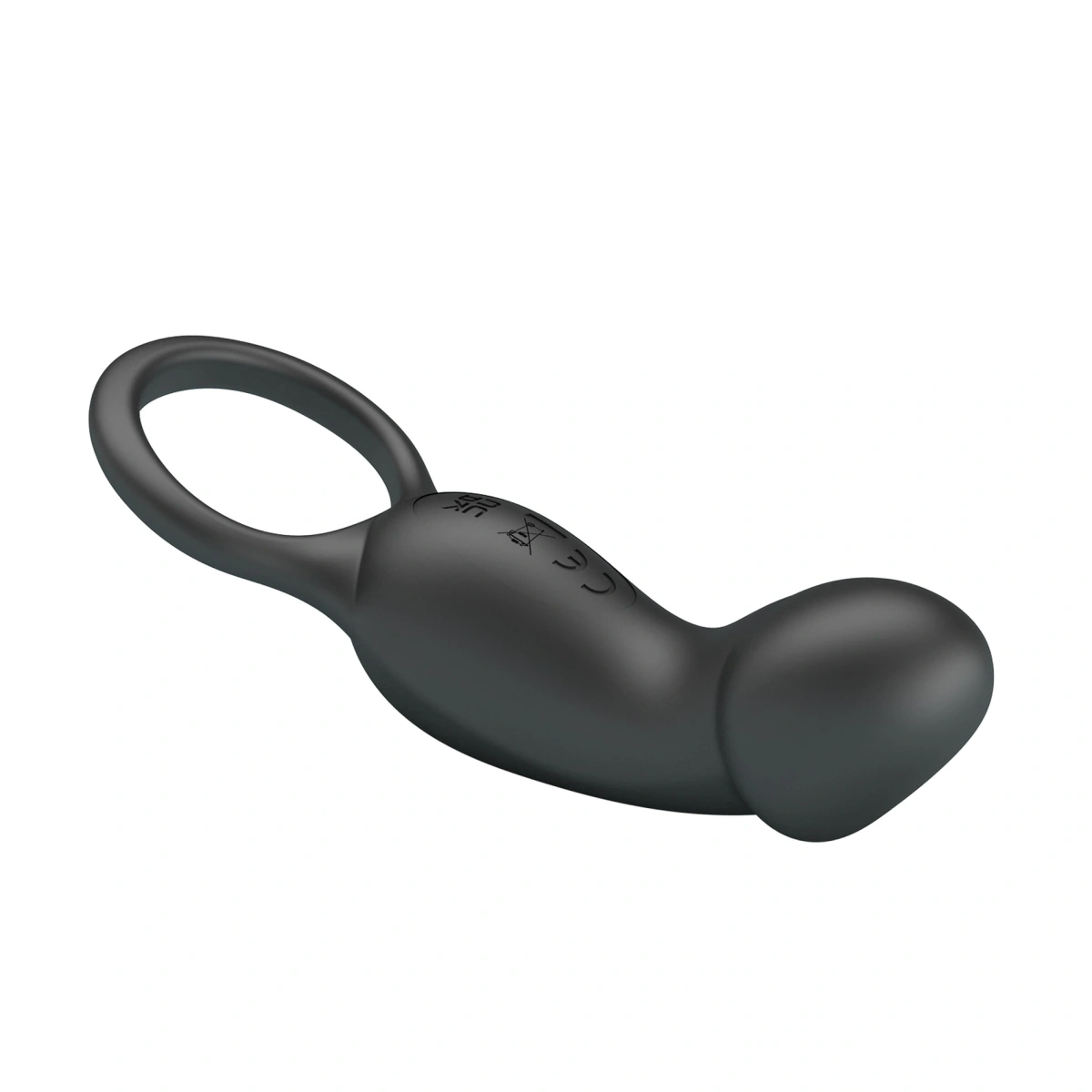 Inel de Penis Trae Vibrating Egg Bullet, 7 Moduri Vibratii, Silicon, USB, Negru, #6, Erotic24.ro