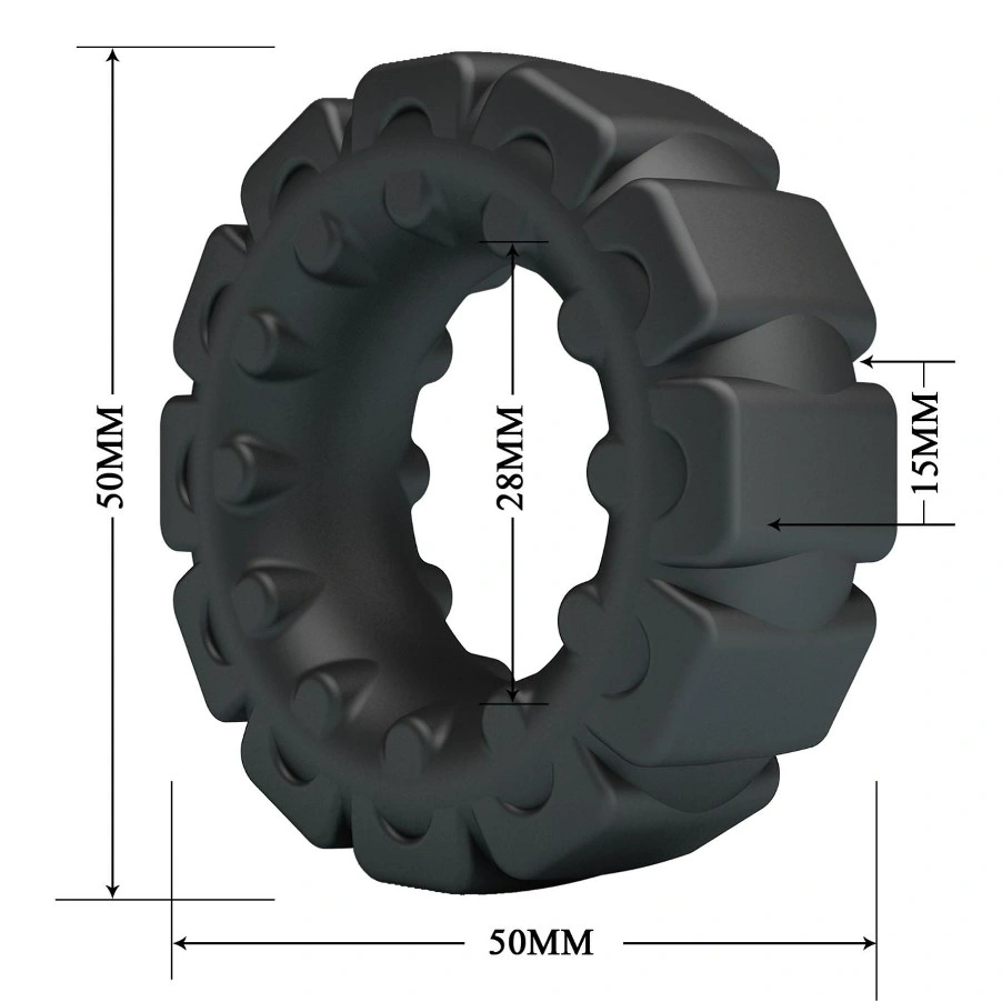 Inel de Penis Laiden, Silicon Super Soft, Negru, #5, Erotic24.ro