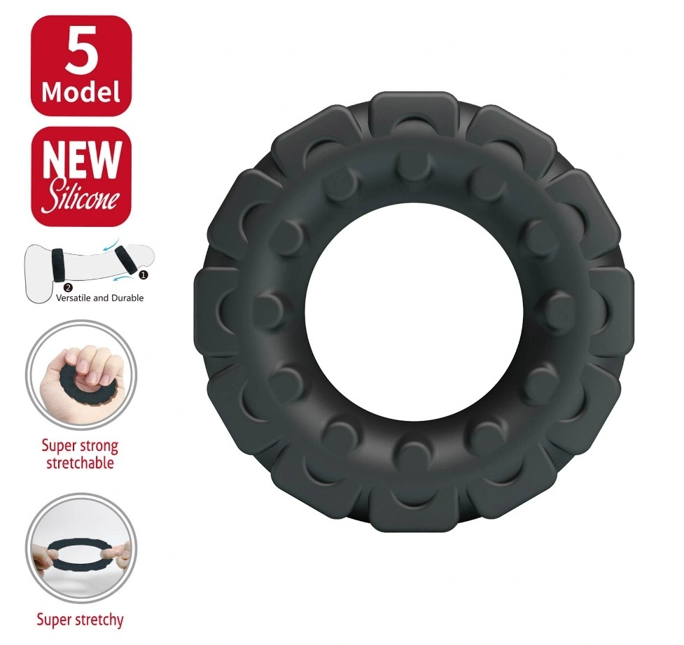 Inel de Penis Laiden, Silicon Super Soft, Negru, #4, Erotic24.ro