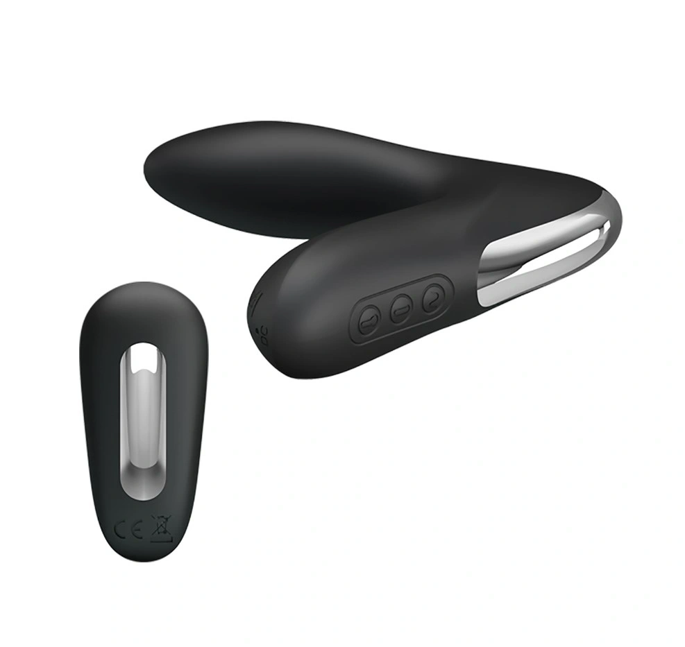 Stimulator Prostata Gonflabil, Remote Control, 12 Moduri Vibratii, Silicon, USB, Negru, #3, Erotic24.ro