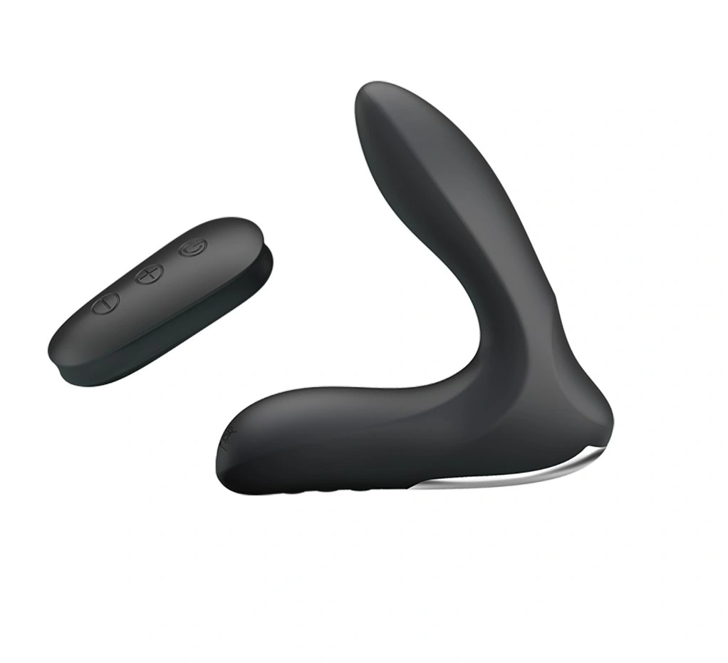 Stimulator Prostata Gonflabil, Remote Control, 12 Moduri Vibratii, Silicon, USB, Negru, #2, Erotic24.ro