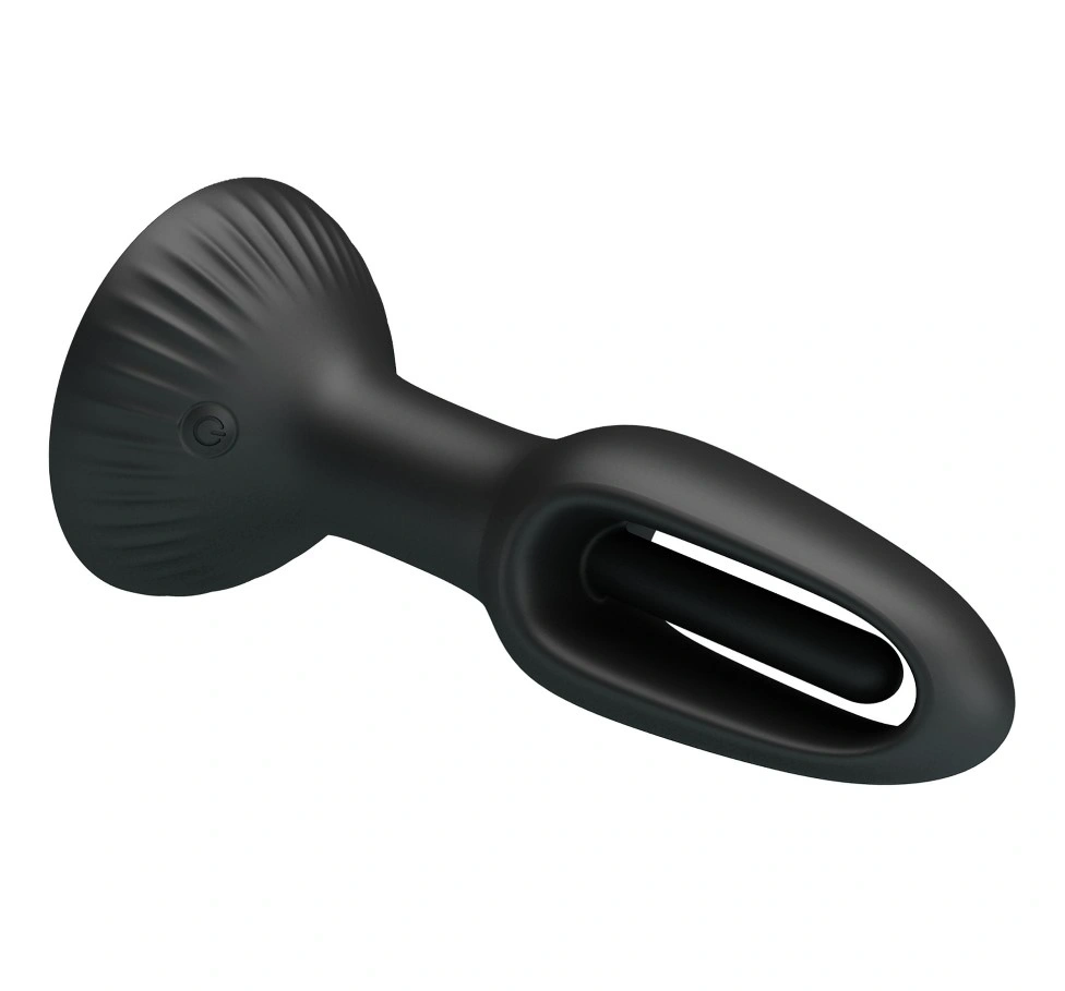 Stimulator Anal Hubert cu Ventuza, 7 Moduri Leganare, Silicon, USB Magnetic, Negru, 13.9 cm, #2, Erotic24.ro