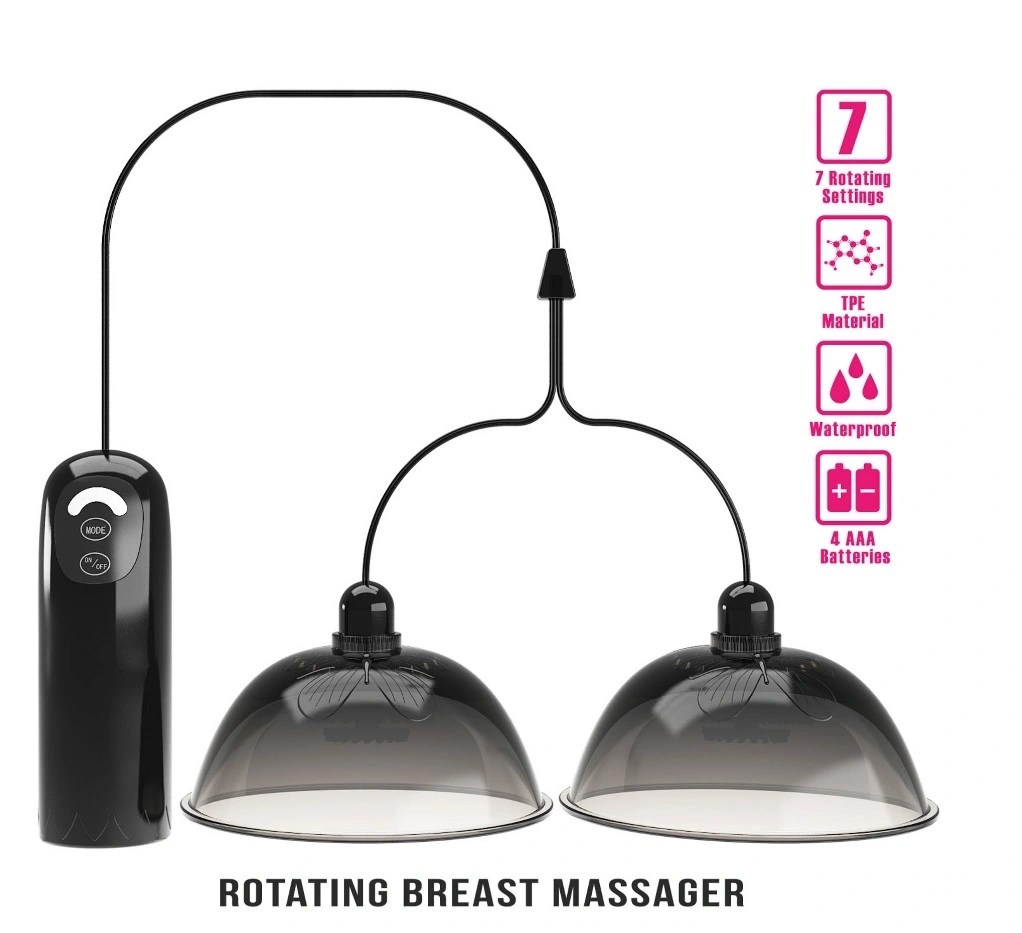 Stimulatoare Sfarcuri Joslyn cu Telecomanda, 7 Moduri Rotatii, TPE, Negru, #2, Erotic24.ro