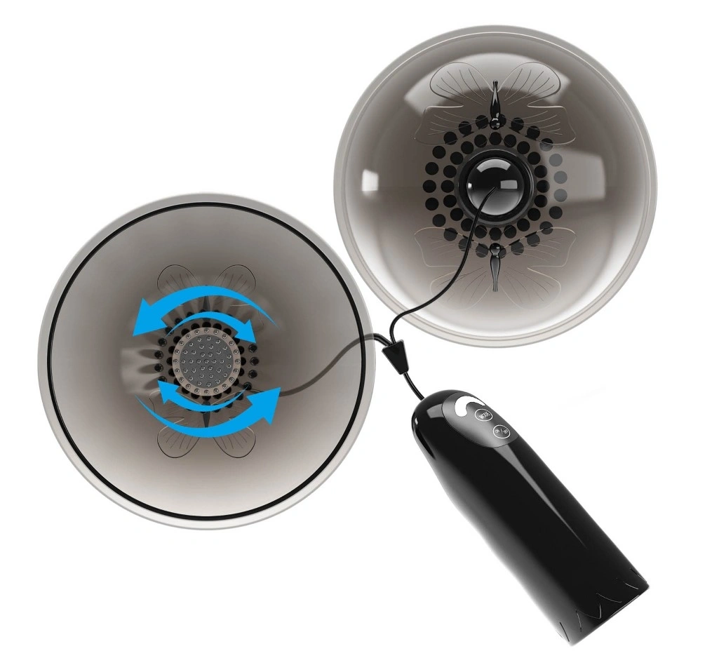 Stimulatoare Sfarcuri Joslyn cu Telecomanda, 7 Moduri Rotatii, TPE, Negru, #3, Erotic24.ro