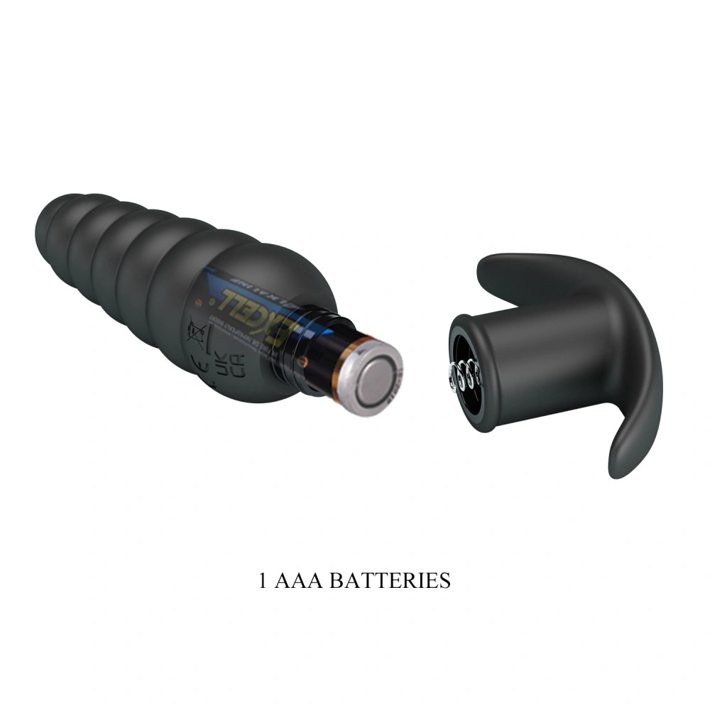 Vibator Anal Aeolis, 10 Moduri Vibratii, Silicon, Negru, 11 cm, #7, Erotic24.ro