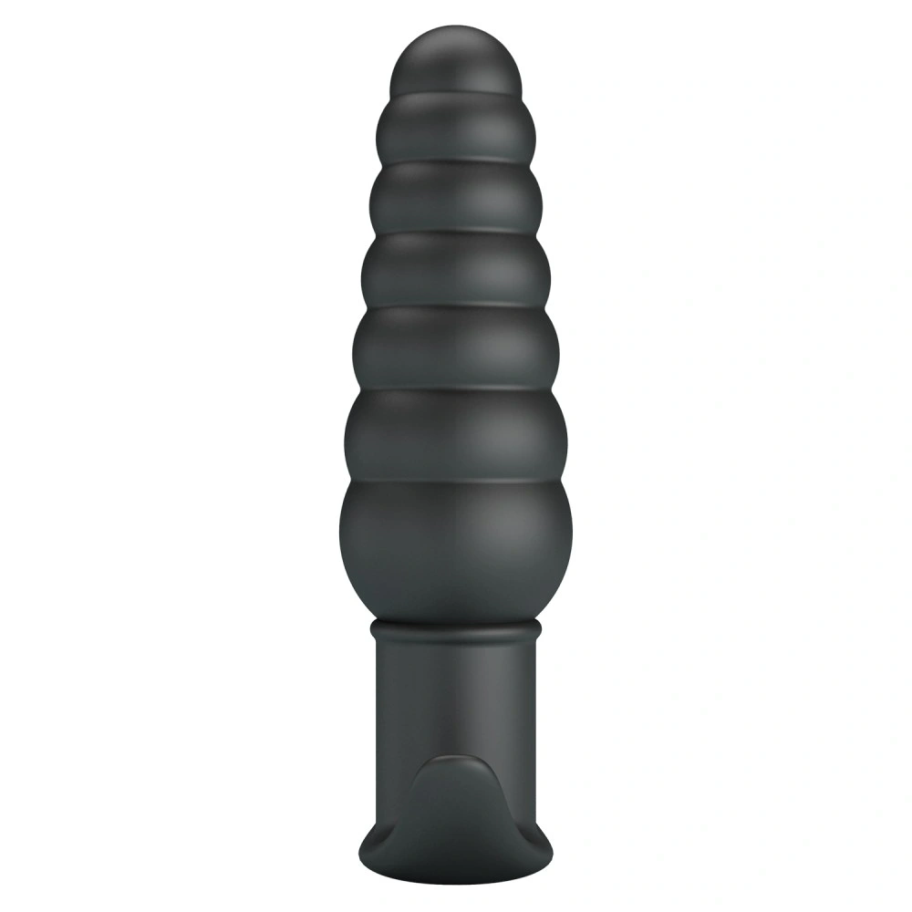 Vibator Anal Aeolis, 10 Moduri Vibratii, Silicon, Negru, 11 cm, #2, Erotic24.ro