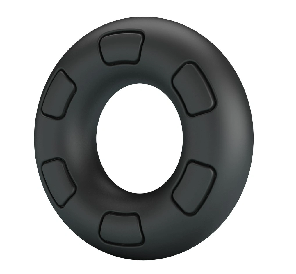 Inel de Penis Bertram, Silicon Super Soft, Negru, Nr. 1, Erotic24.ro