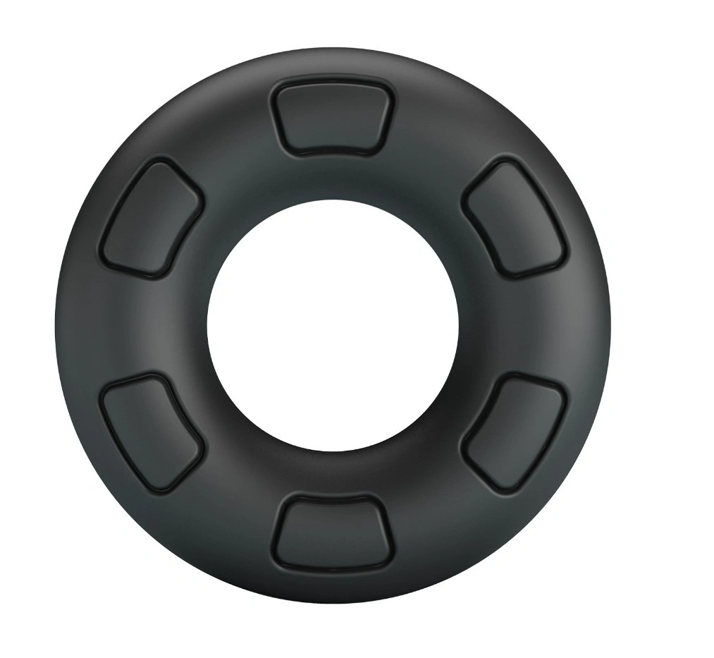 Inel de Penis Bertram, Silicon Super Soft, Negru, Nr. 5, Erotic24.ro