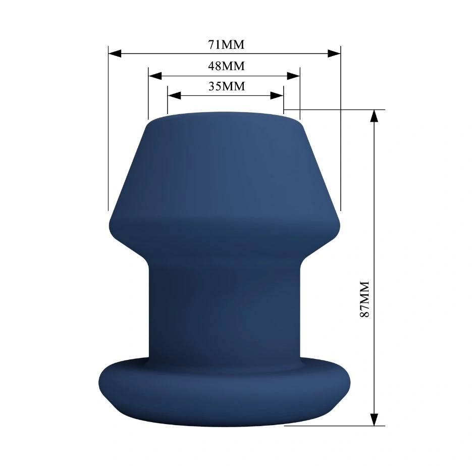 Dop Anal Jack, Size M, Dilatator Anal, Silicon, Albastru, 8.7 cm, #5, Erotic24.ro