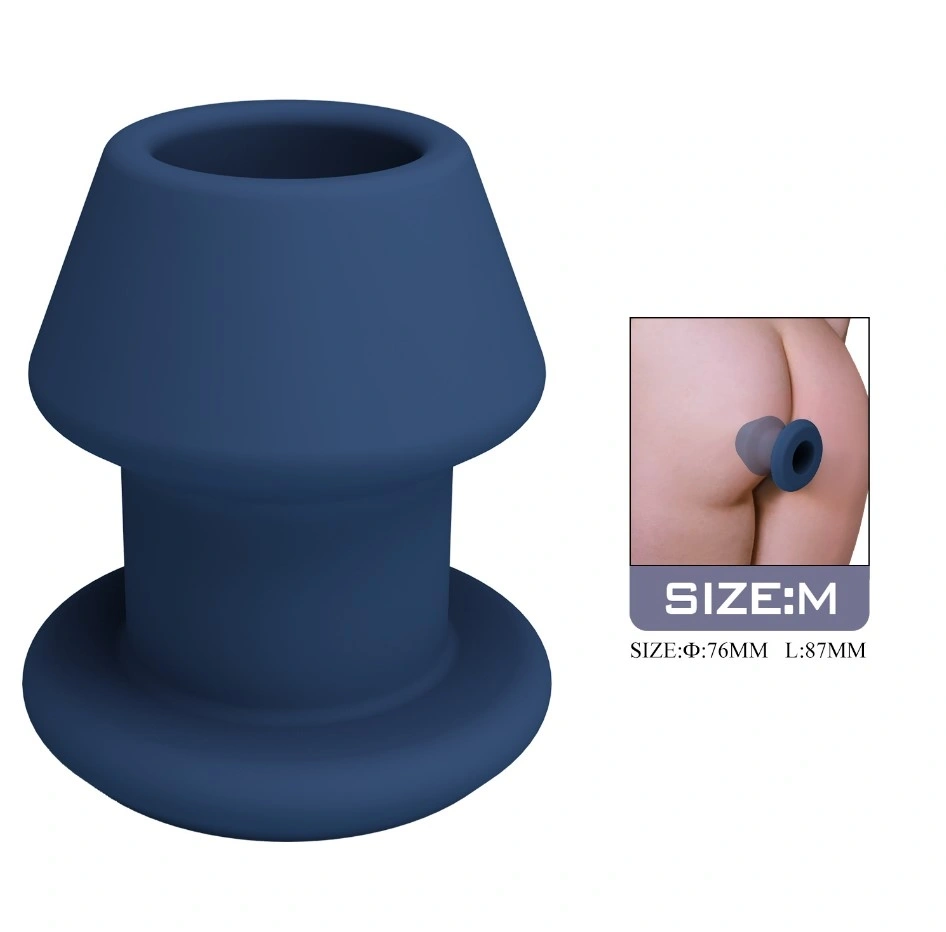 Dop Anal Jack, Size M, Dilatator Anal, Silicon, Albastru, 8.7 cm, #2, Erotic24.ro