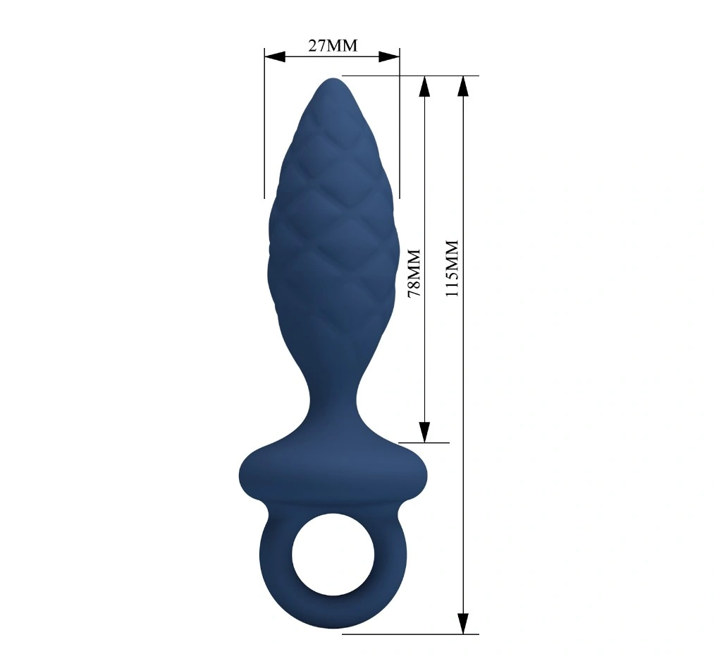 Dop Anal Richard, Size S, Silicon, Albastru, 11.5 cm, #5, Erotic24.ro