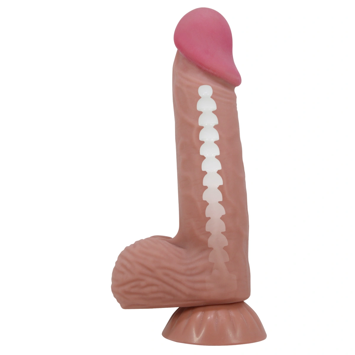 Dildo Realist Sliding Skin, Lifelike Skin, Maro, 20.6 cm, #2, Erotic24.ro
