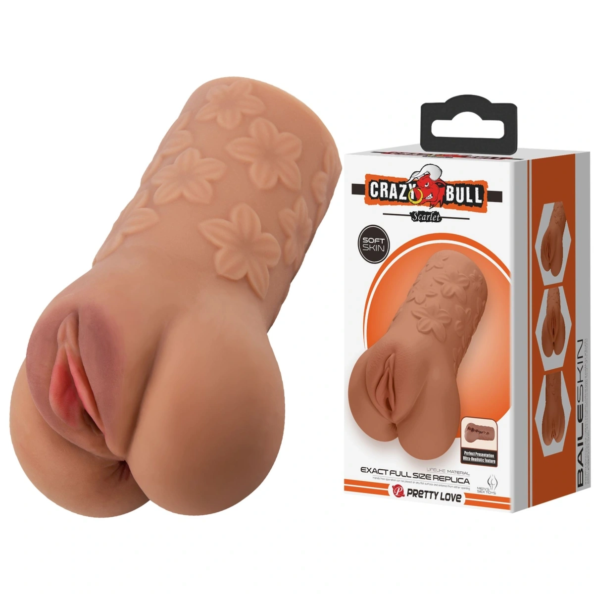 Masturbator Scarlet Vagin, TPR, Maro, 16 cm