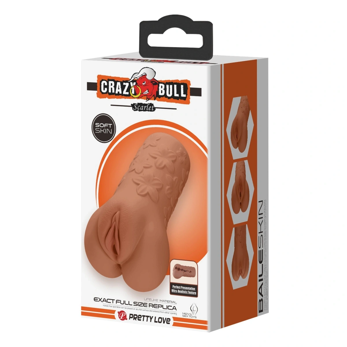 Masturbator Vagin Crazy Bull Scarlet, TPR, Maro, 16 cm, Nr. 9, Erotic24.ro