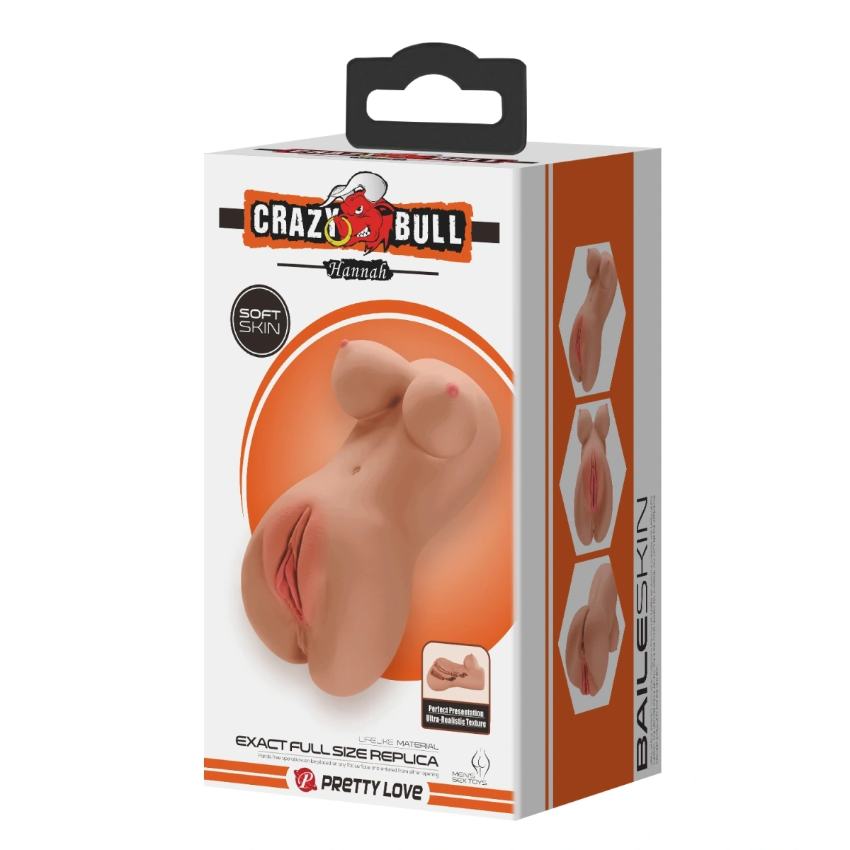 Masturbator Pussy&Anus Crazy Bull Hannah, TPE, Maro, 16.5 cm, #7, Erotic24.ro