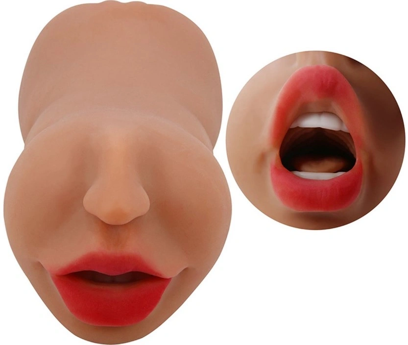 Masturbator Mouth&Pussy Crazy Bull Zoey, Soft Skin, Maro, 17 cm, #2, Erotic24.ro