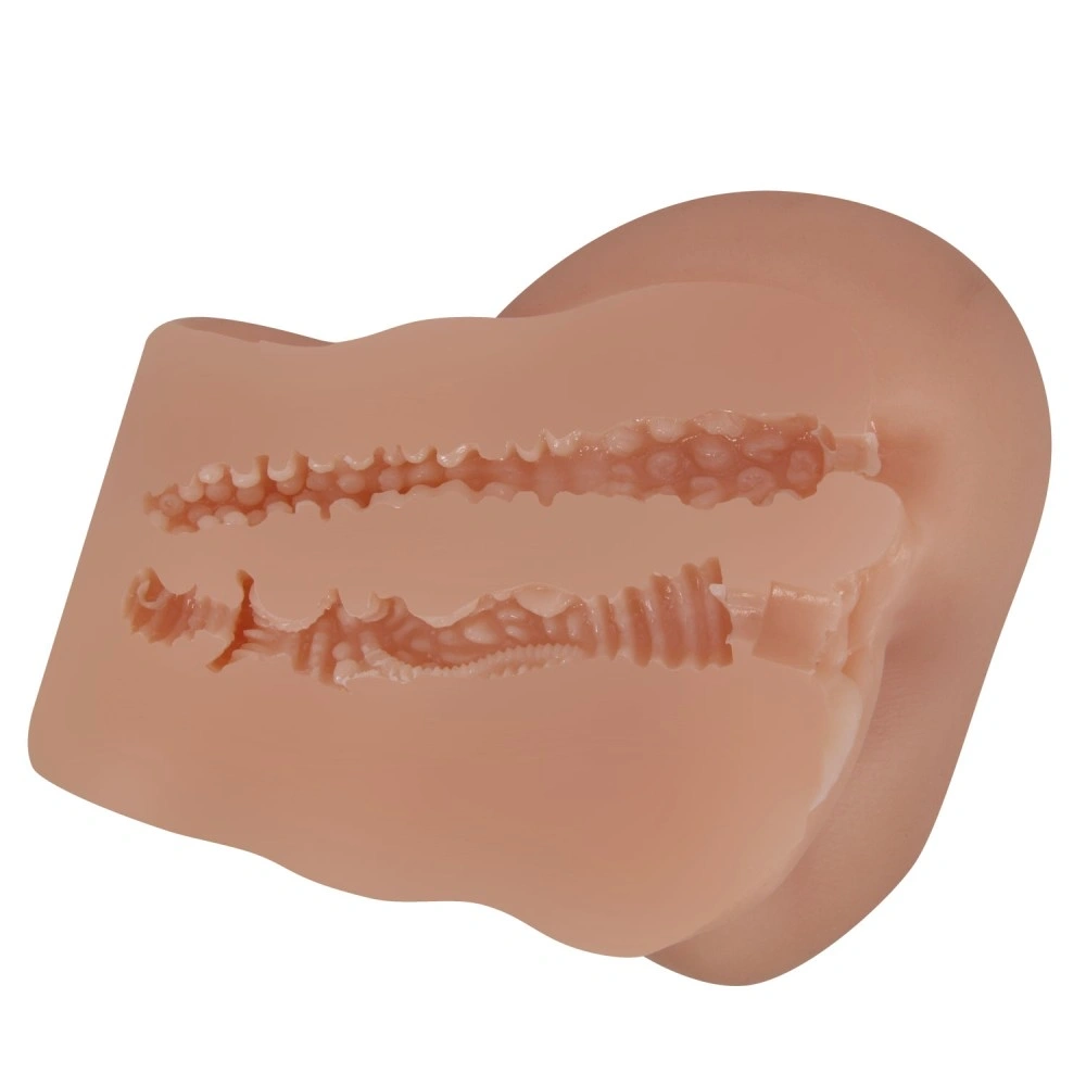 Masturbator Realist Vagin&Anus cu Vibratii Crazy Bull Hailey, Soft Skin, Maro, 1.44 kg, #6, Erotic24.ro