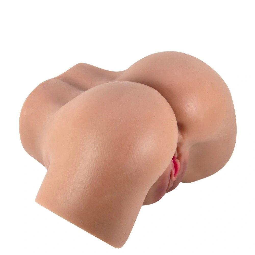 Masturbator Realist Vagin&Anus cu Vibratii Crazy Bull Hailey, Soft Skin, Maro, 1.44 kg, #4, Erotic24.ro