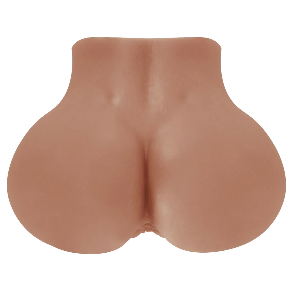 Masturbator Realist Vagin&Anus cu Vibratii Crazy Bull Mila, Soft Skin, Maro, 1.4 kg, #3, Erotic24.ro