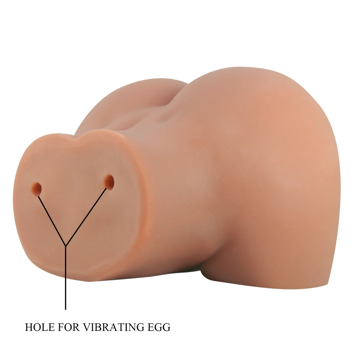 Masturbator Realist Vagin&Anus cu Vibratii Crazy Bull Mila, Soft Skin, Maro, 1.4 kg, #5, Erotic24.ro