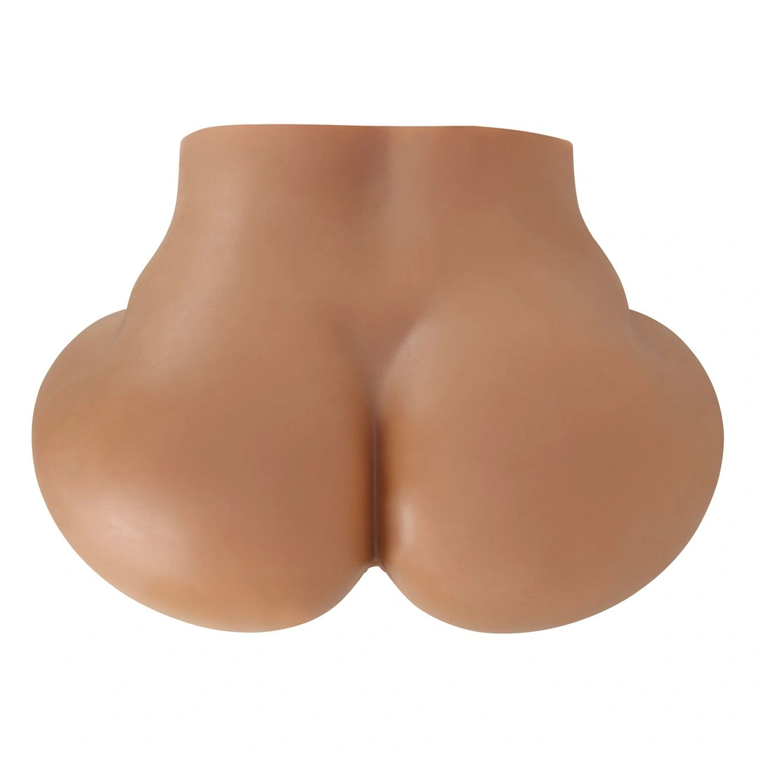 Masturbator Realist Vagin&Anus cu Vibratii Crazy Bull Luna, Soft Skin, Maro, 1.48 kg, #3, Erotic24.ro