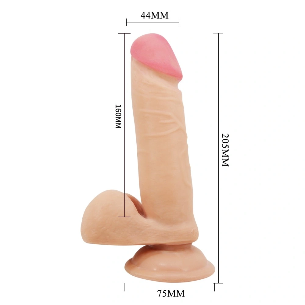 Dildo Realist Creel Sliding Skin, Lifelike Skin, Natural, 20.5 cm, Nr. 5, Erotic24.ro