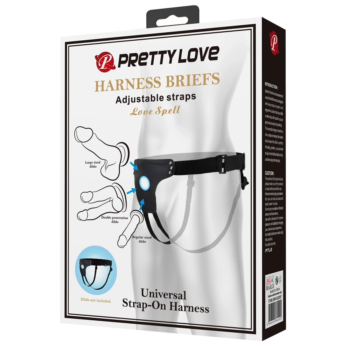 Harness Briefs Spell Love fara Dildo, Compatibil Jucarii cu Baza Lata, Nr. 10, Erotic24.ro