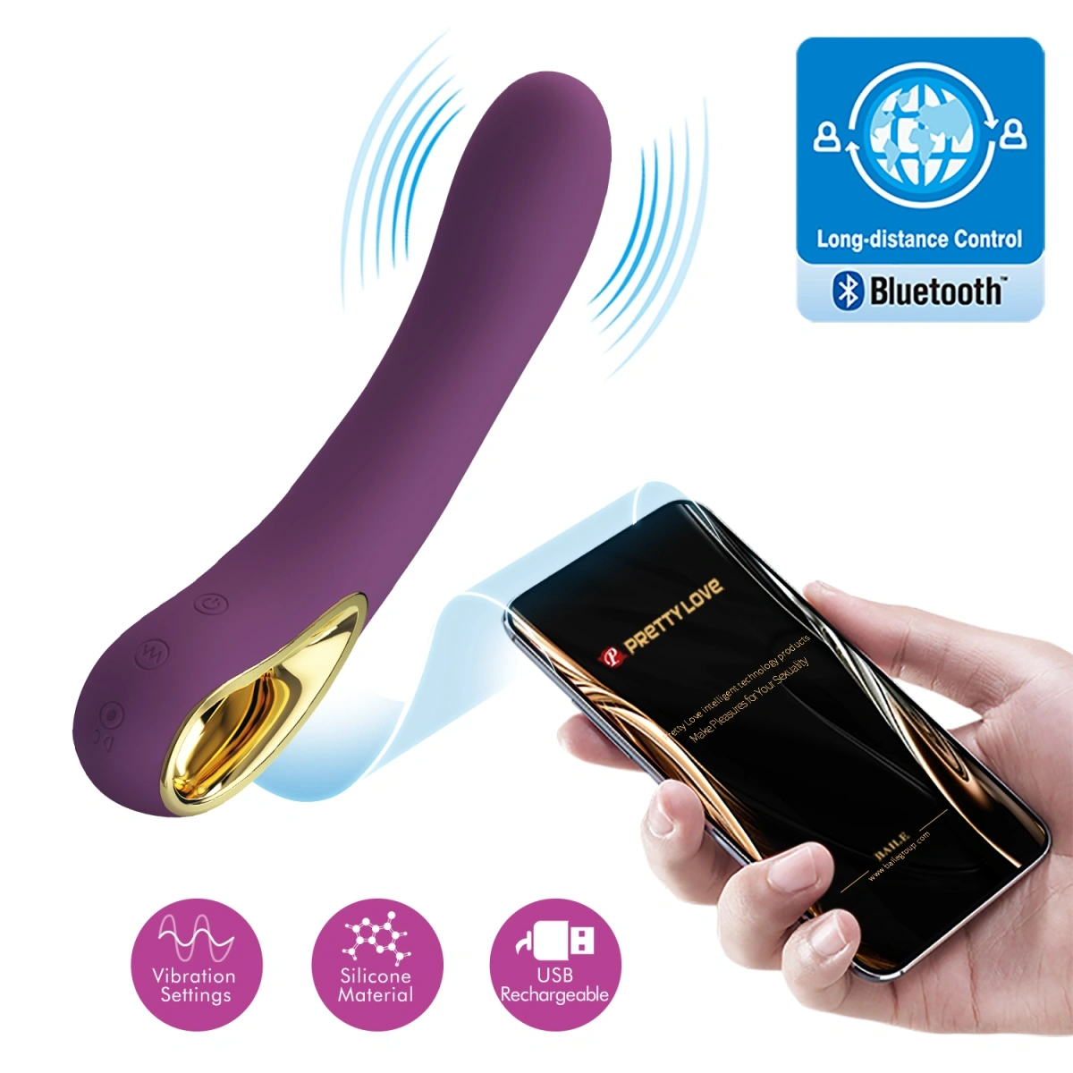 Vibrator Ethan, 12 Moduri Vibratii, Blue in SexShop KUR Romania