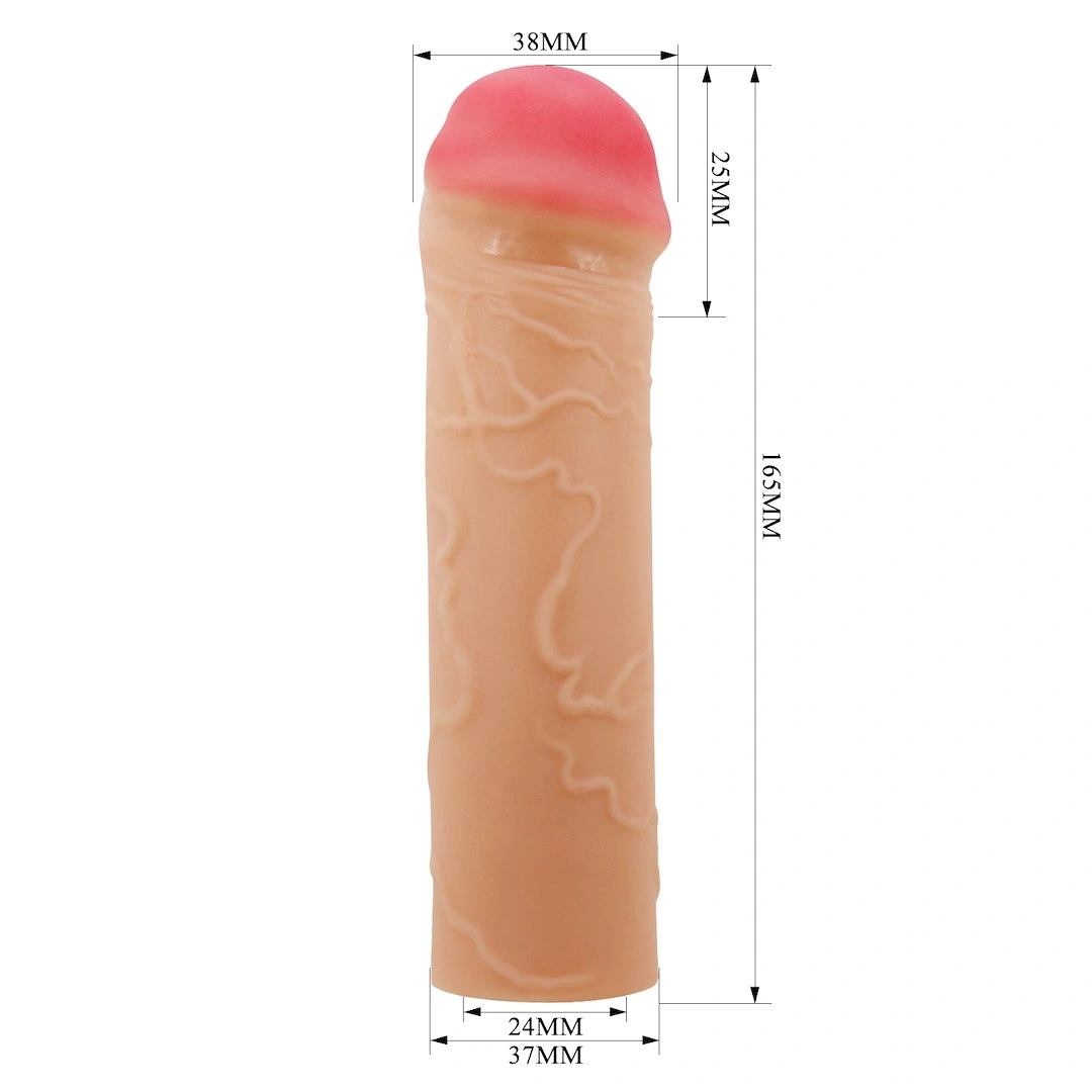 Prelungitor Penis Nile, TPR, Natural, 16.5 cm, #5, Erotic24.ro