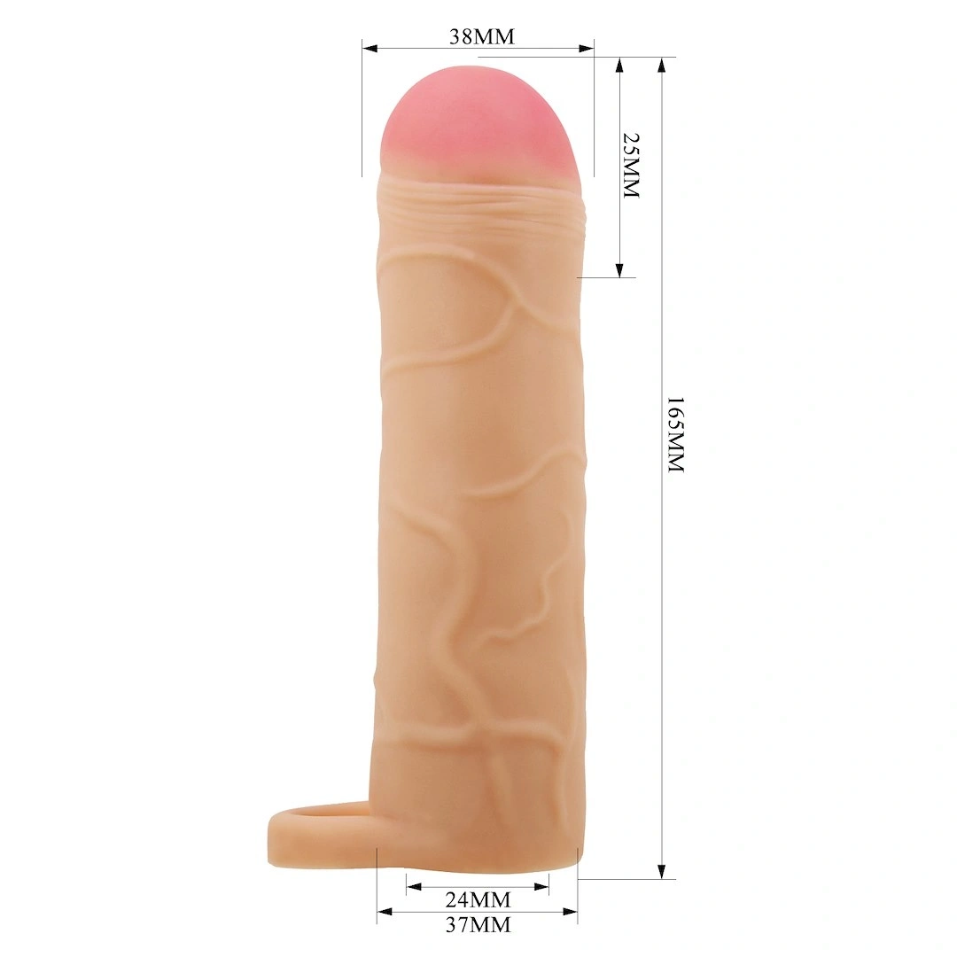 Prelungitor Penis Bunion, TPR, Natural, 16.5 cm, Nr. 5, Erotic24.ro