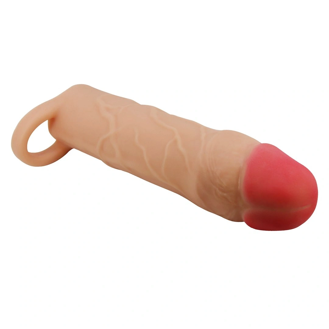 Prelungitor Penis Hani, TPR, Natural, 18 cm, Nr. 4, Erotic24.ro