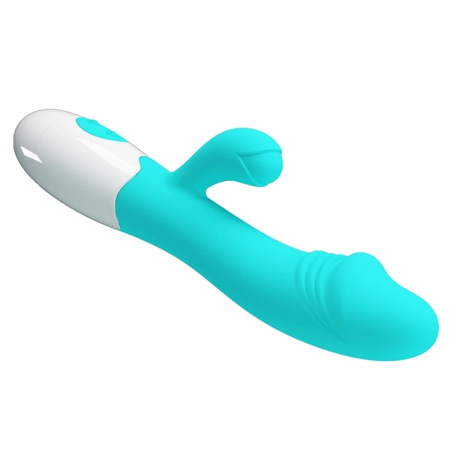 Vibrator Iepuras Snappy, 30 Moduri Vibratii, Silicon, Verde/Alb, 19 cm, #5, Erotic24.ro