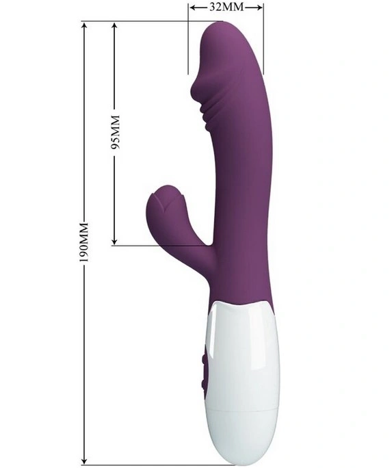 Vibrator Iepuras Snappy , 30 Moduri Vibratii, Silicon, Violet, 19 cm, #4, Erotic24.ro
