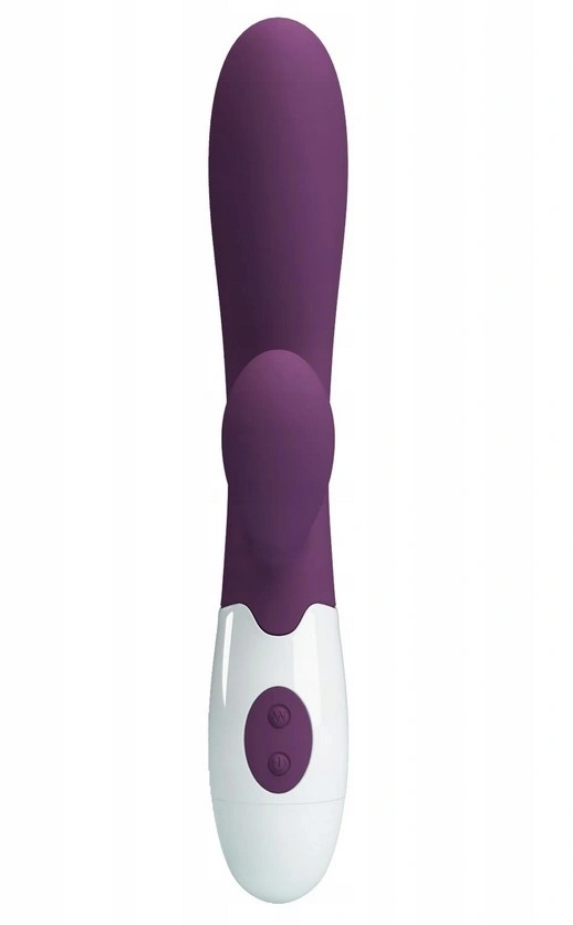 Vibrator Iepuras Alvis, 30 Moduri Vibratii, Silicon, Mov, 20 cm, Nr. 3, Erotic24.ro