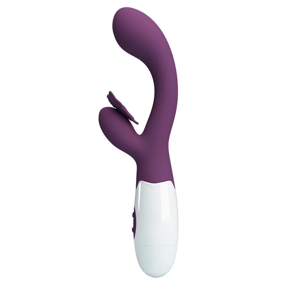 Vibrator Iepuras Butterfly Kiss, 30 Moduri Vibratii, Silicon, Mov, 19.9 cm, #2, Erotic24.ro
