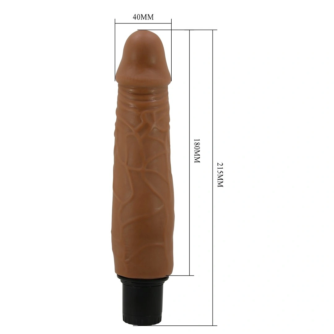 Vibrator Waldorf Baile Sliding Skin Vibrator, TPR, Maro 21.5 cm, Nr. 3, Erotic24.ro