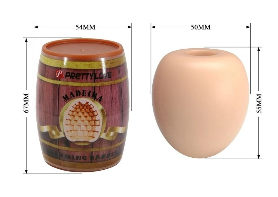 Ou Masturbator Madeira Charming Barrel, TPE, Natural, #4, Erotic24.ro